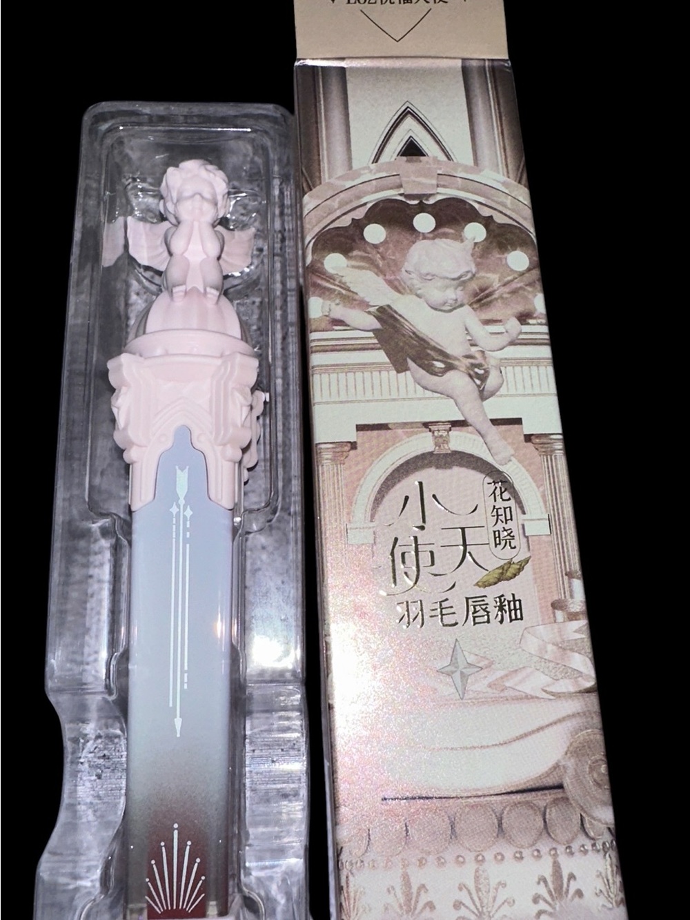 Flower Knows Pretty Rock Baby Little Angel's Feather Lip Gloss L02 Wishing Angel